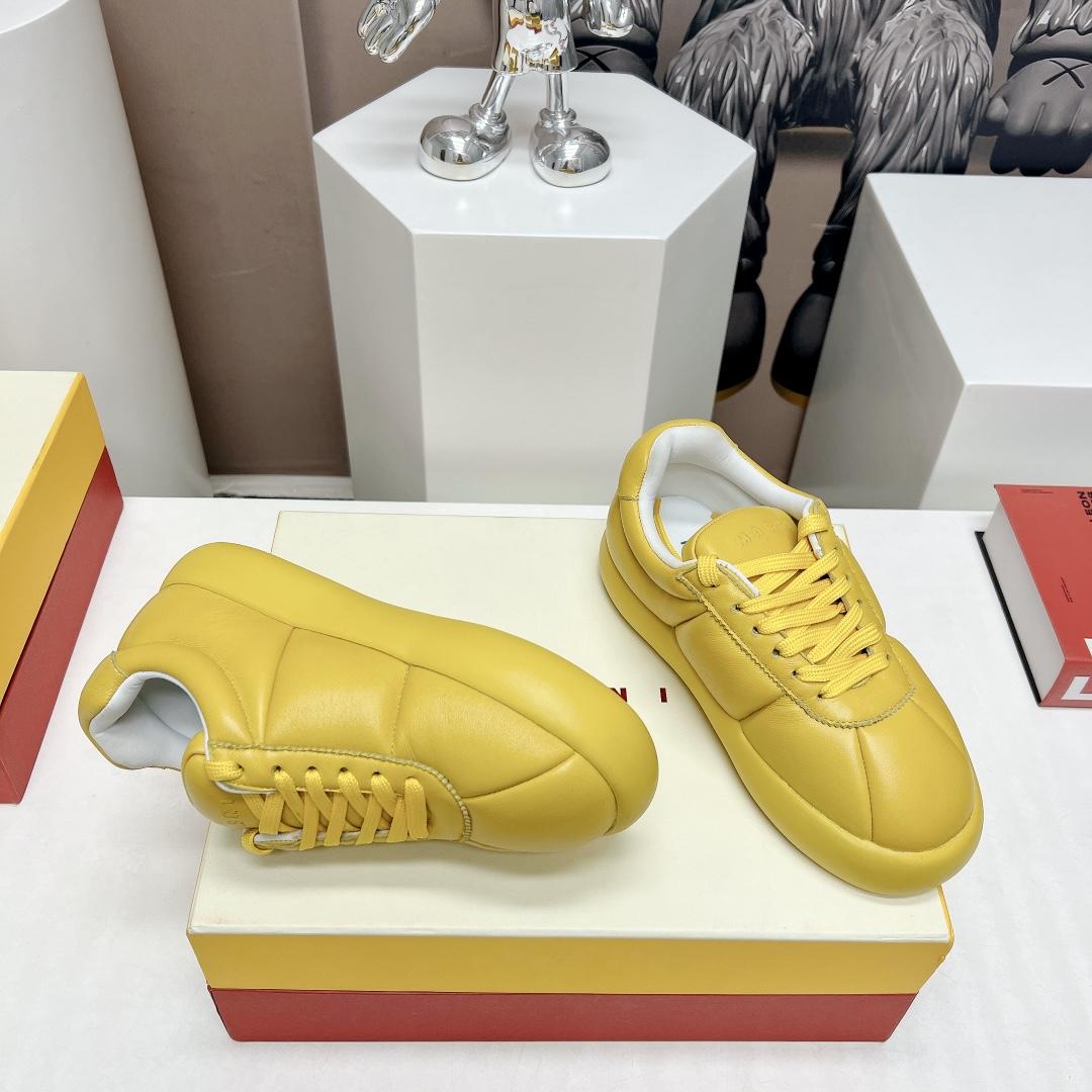 Marni Yellow Leather Bigfoot 2.0 Sneaker - everydesigner