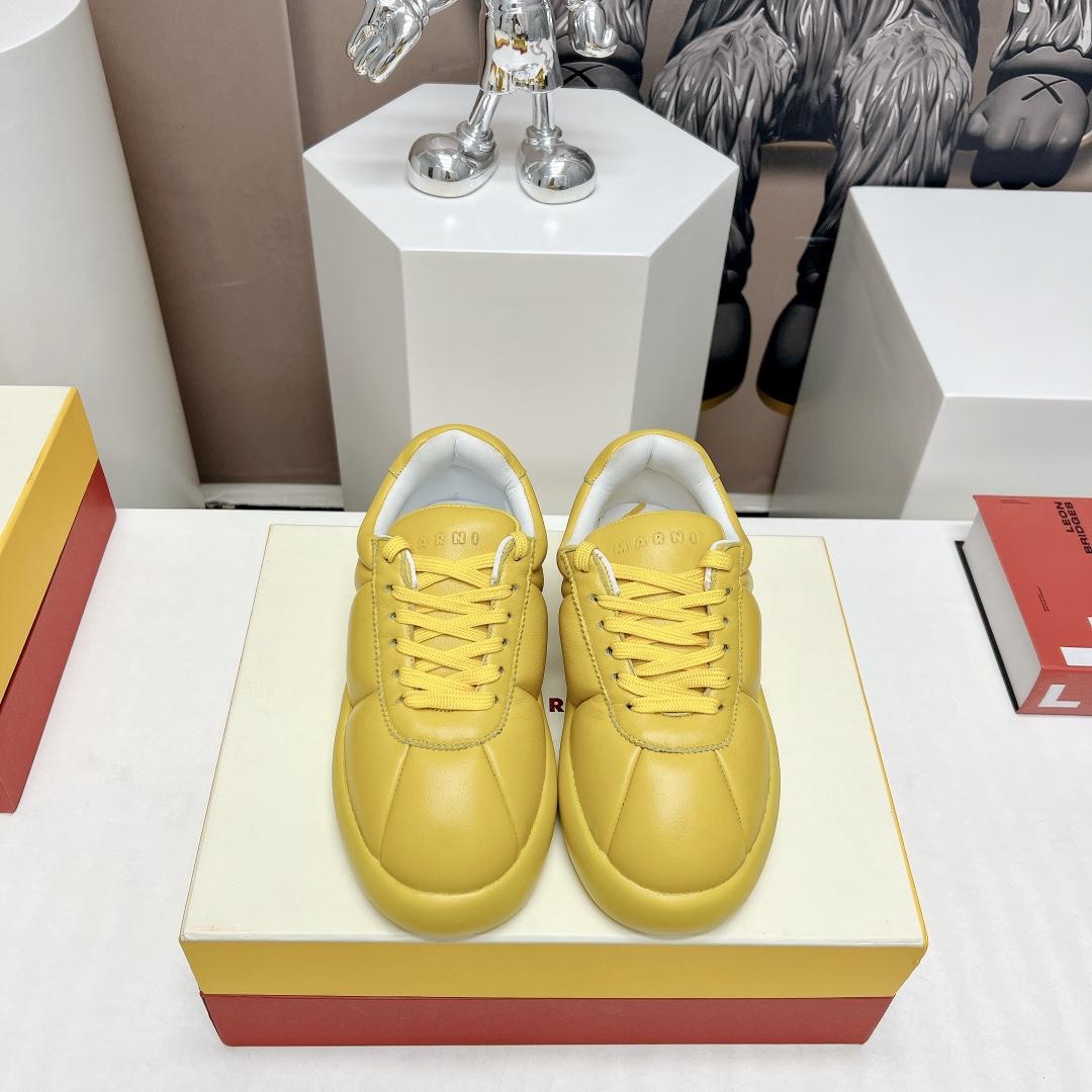 Marni Yellow Leather Bigfoot 2.0 Sneaker - everydesigner