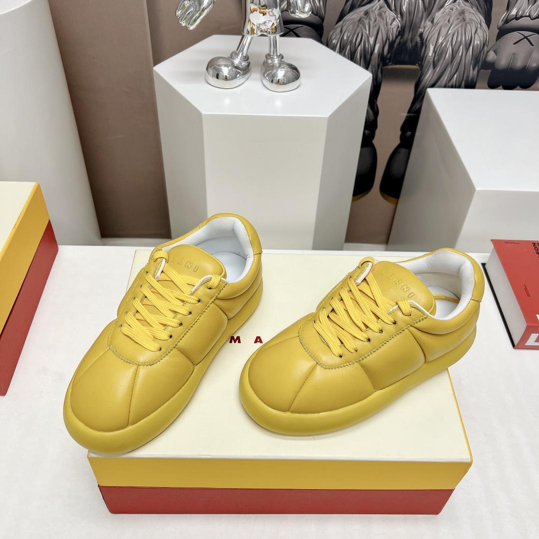 Marni Yellow Leather Bigfoot 2.0 Sneaker - everydesigner