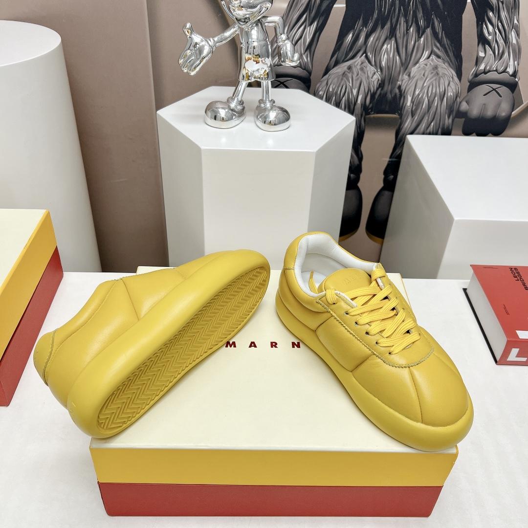 Marni Yellow Leather Bigfoot 2.0 Sneaker - everydesigner