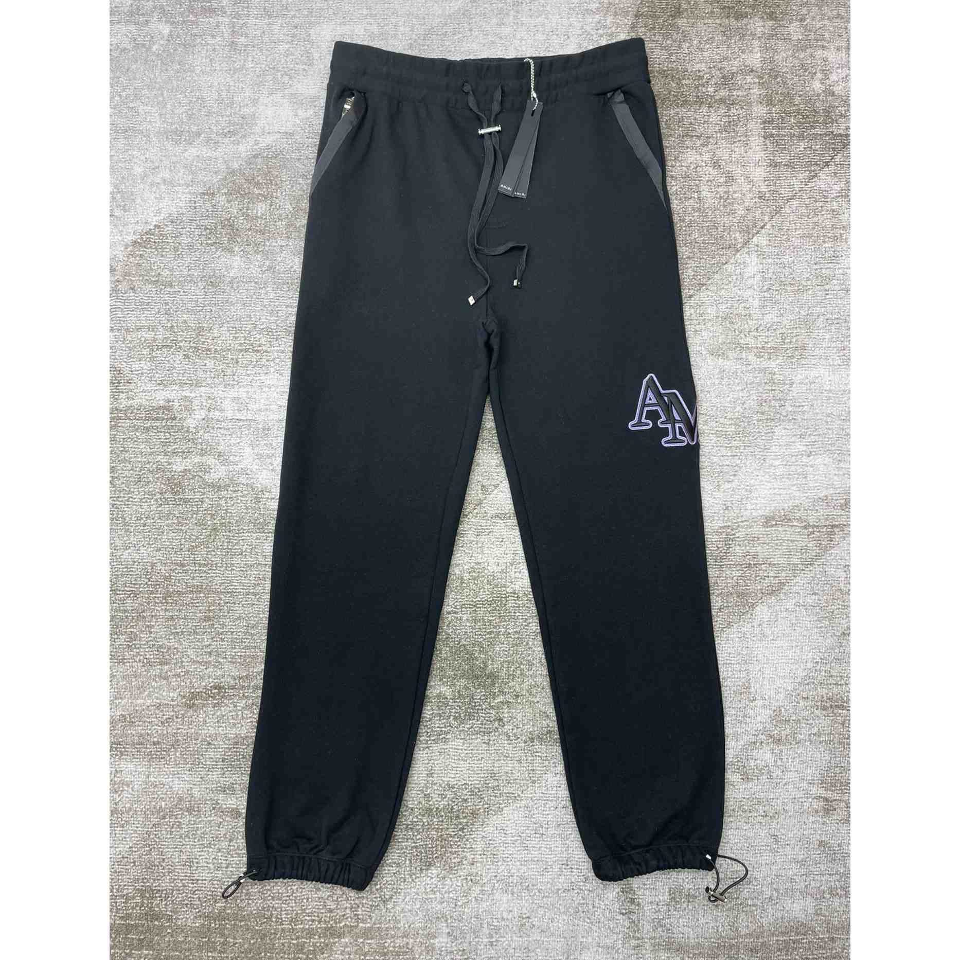 Amiri Logo-embroidered Cotton Track Pants - everydesigner