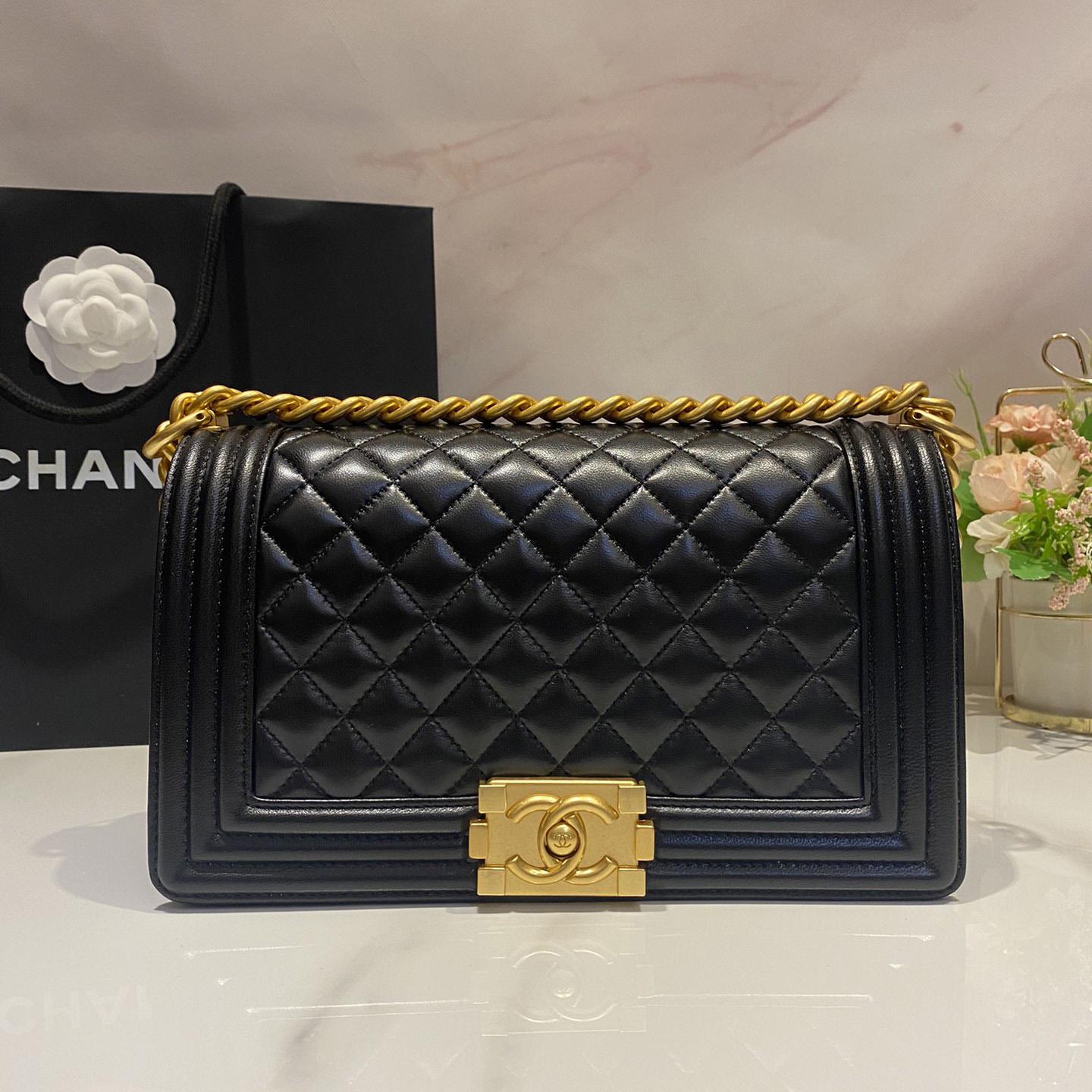 Chanel Leboy Old Medium Caviar With Brushed Gold Hardware  25cm - everydesigner