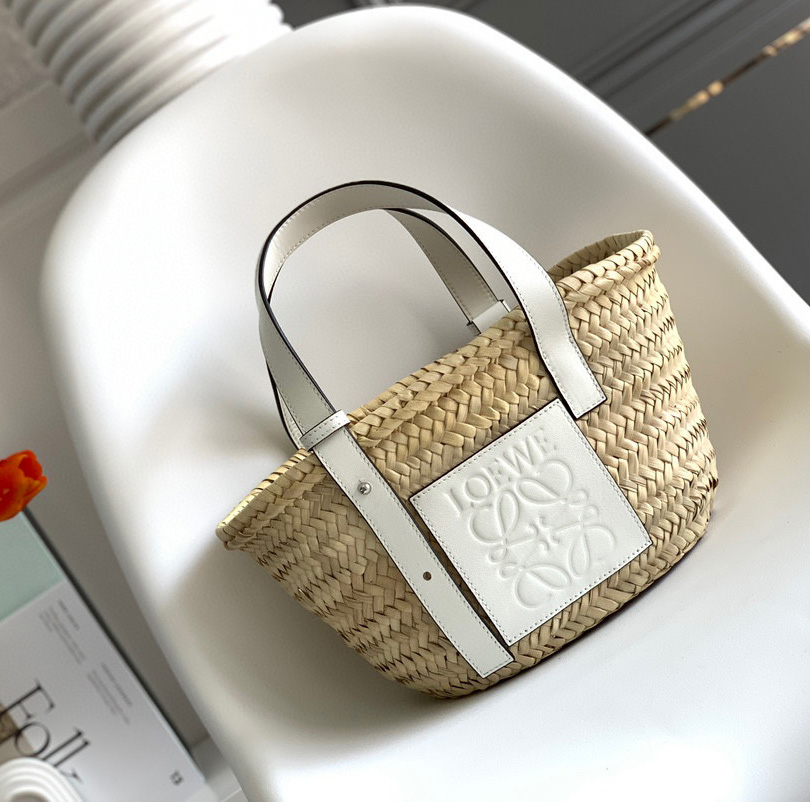 Loewe Leather Logo Basket - everydesigner