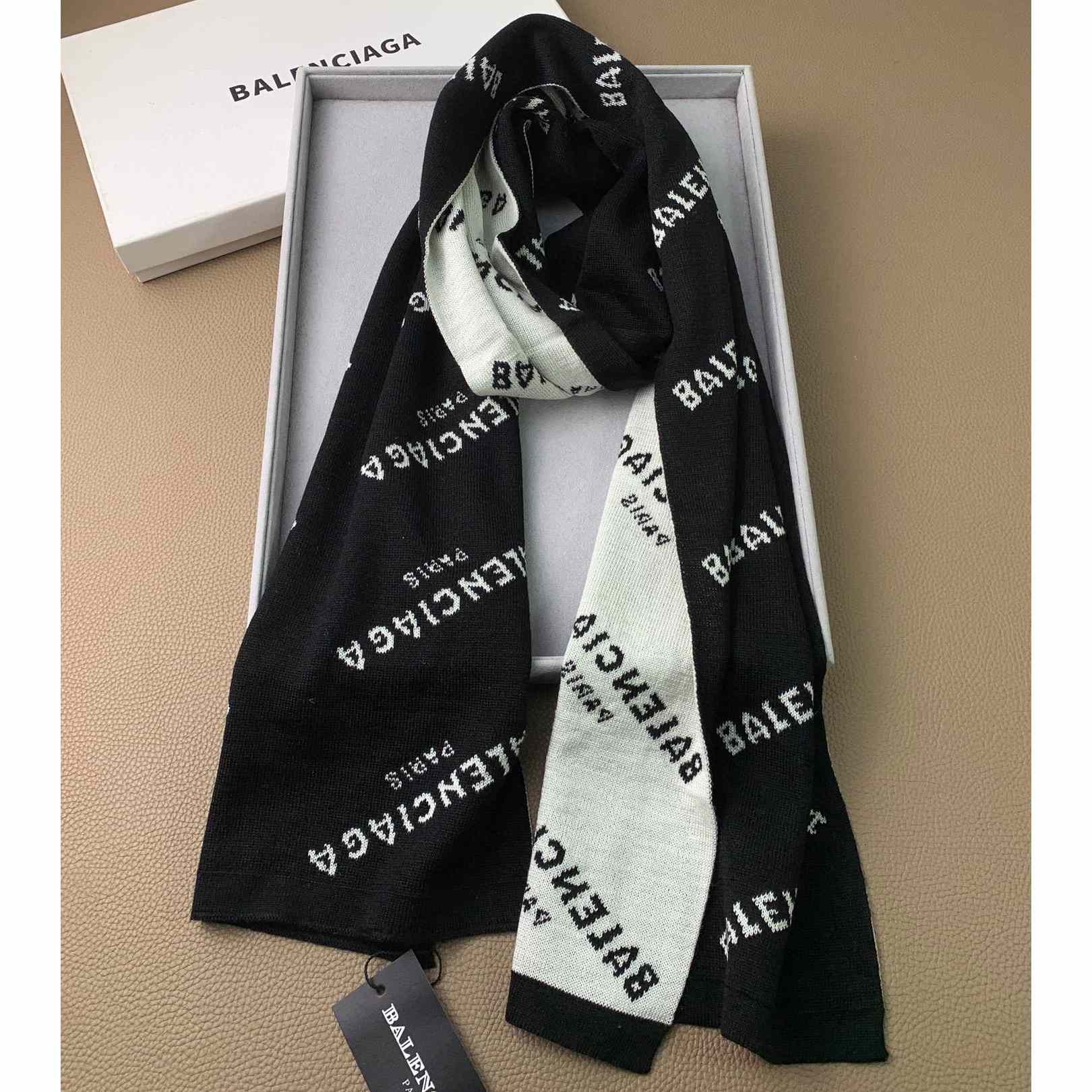 Balenciaga Allover Logo Scarf - everydesigner