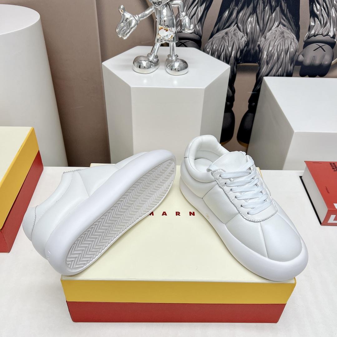 Marni White Leather Bigfoot 2.0 Sneaker - everydesigner