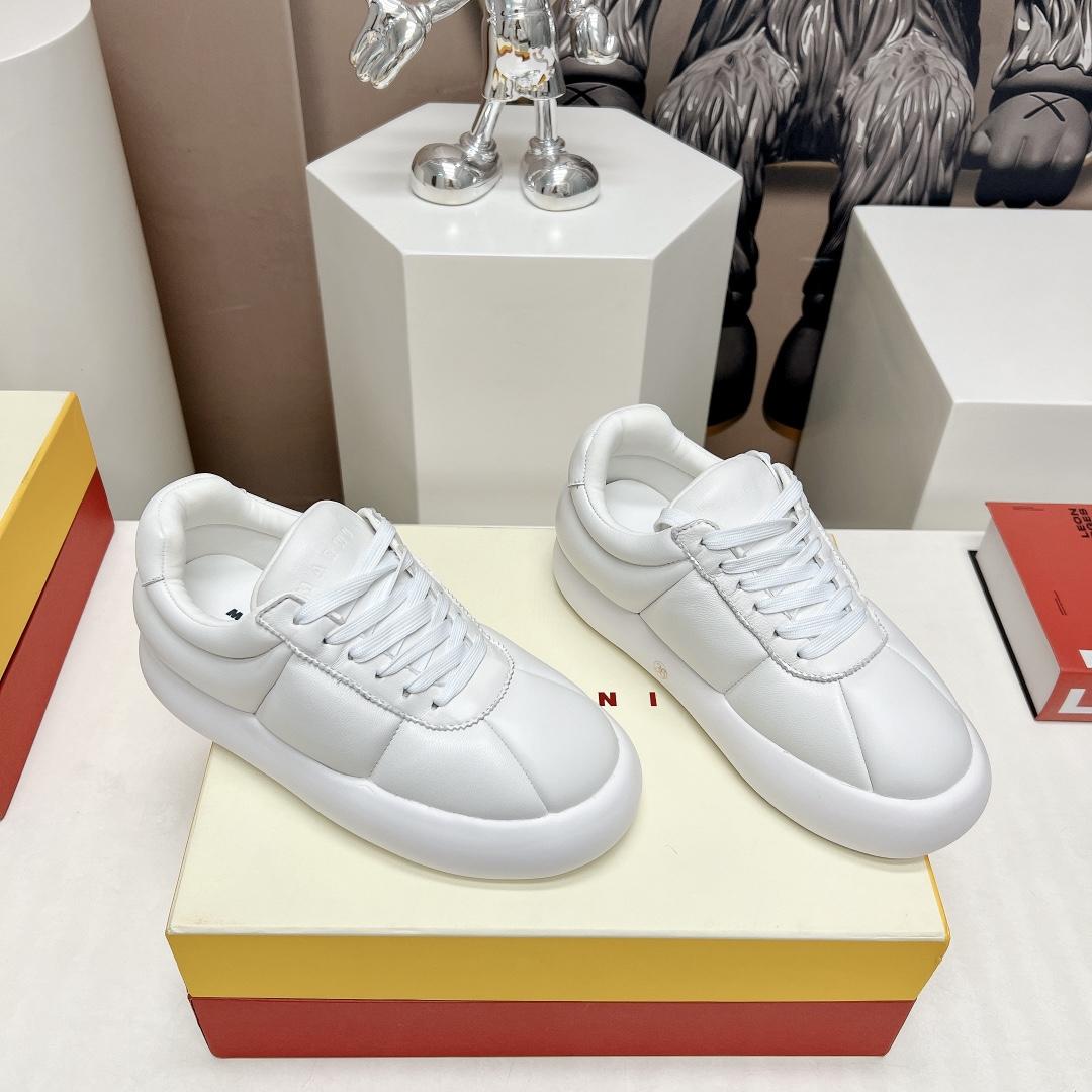 Marni White Leather Bigfoot 2.0 Sneaker - everydesigner