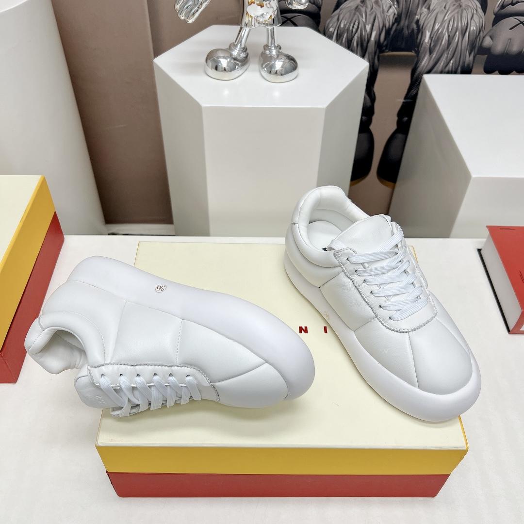 Marni White Leather Bigfoot 2.0 Sneaker - everydesigner