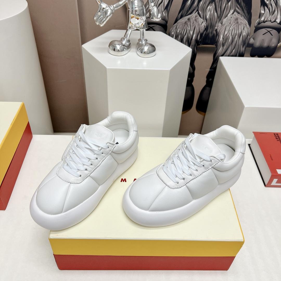 Marni White Leather Bigfoot 2.0 Sneaker - everydesigner