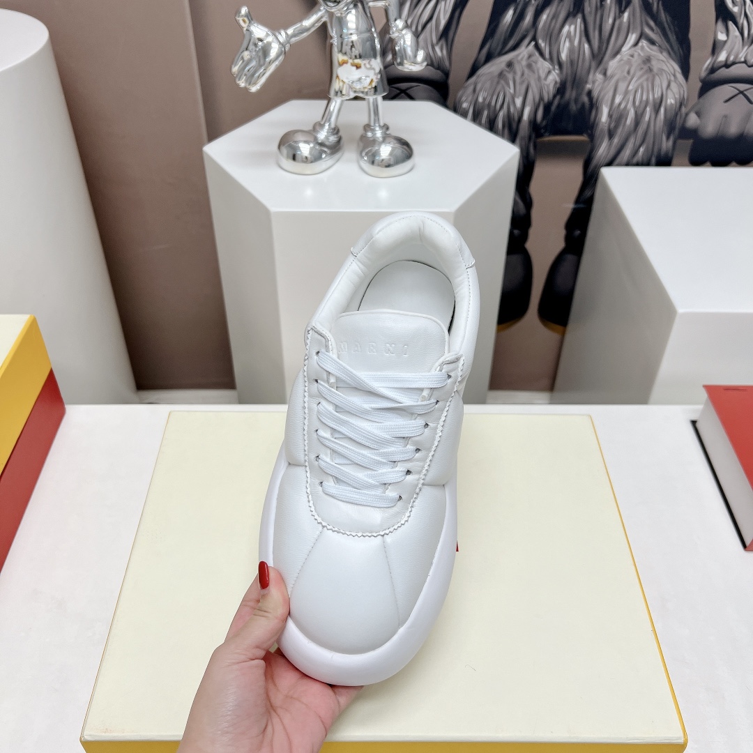 Marni White Leather Bigfoot 2.0 Sneaker - everydesigner