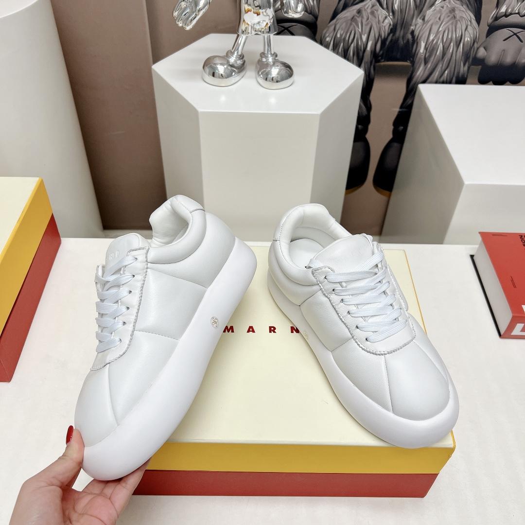 Marni White Leather Bigfoot 2.0 Sneaker - everydesigner