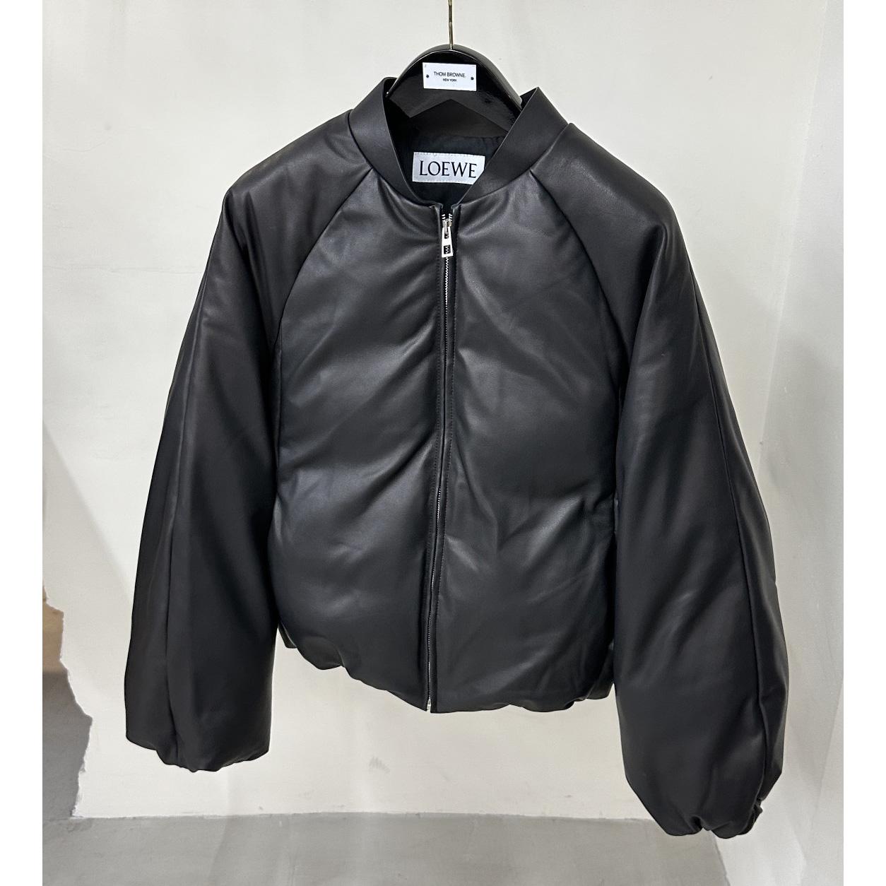 Loewe Padded Bomber Jacket In Nappa Lambskin - everydesigner