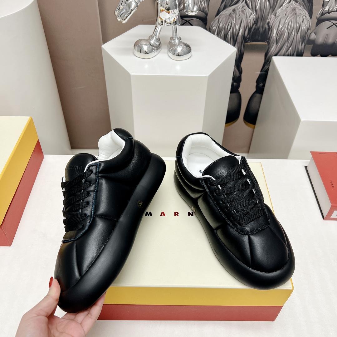 Marni Black Leather Bigfoot 2.0 Sneaker - everydesigner