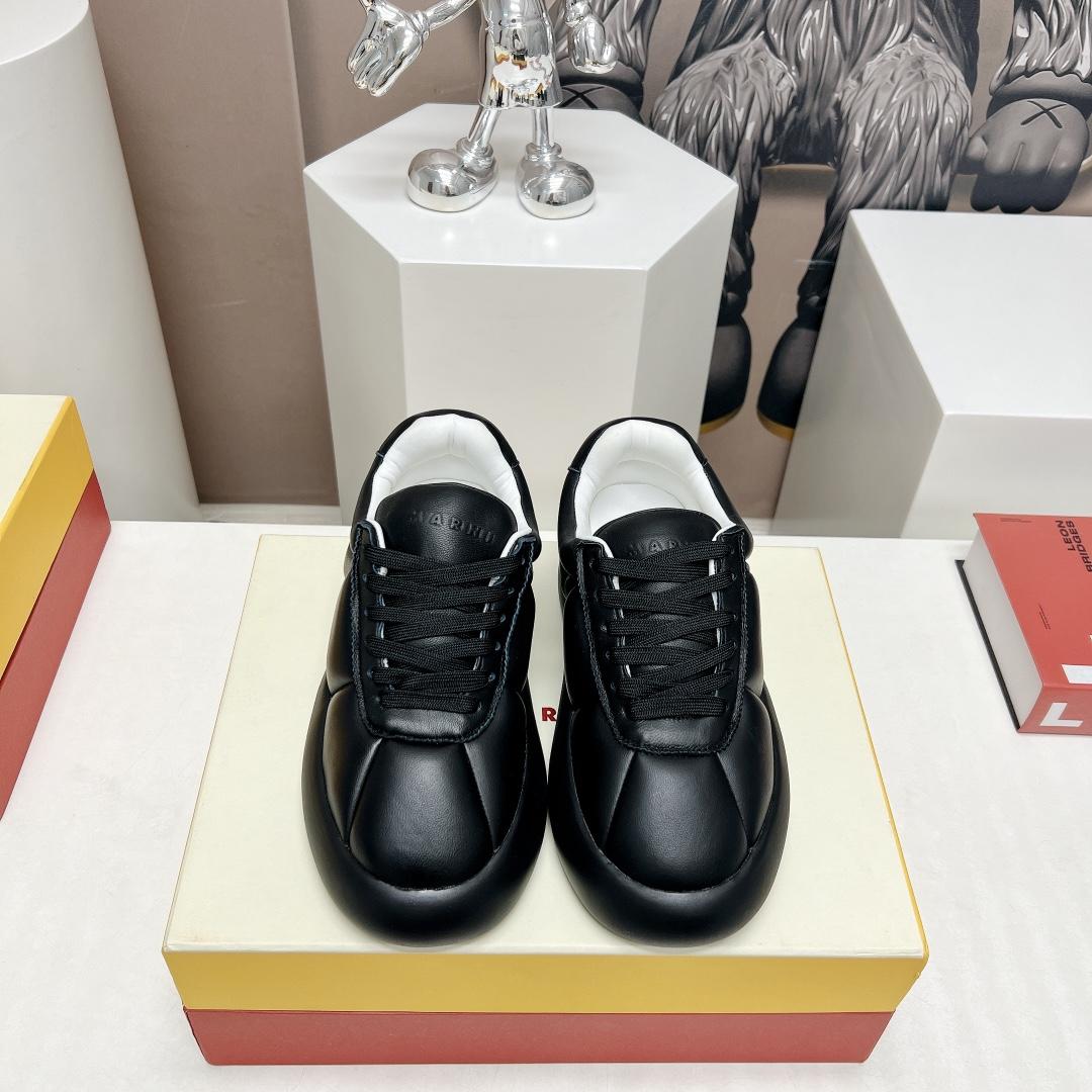 Marni Black Leather Bigfoot 2.0 Sneaker - everydesigner