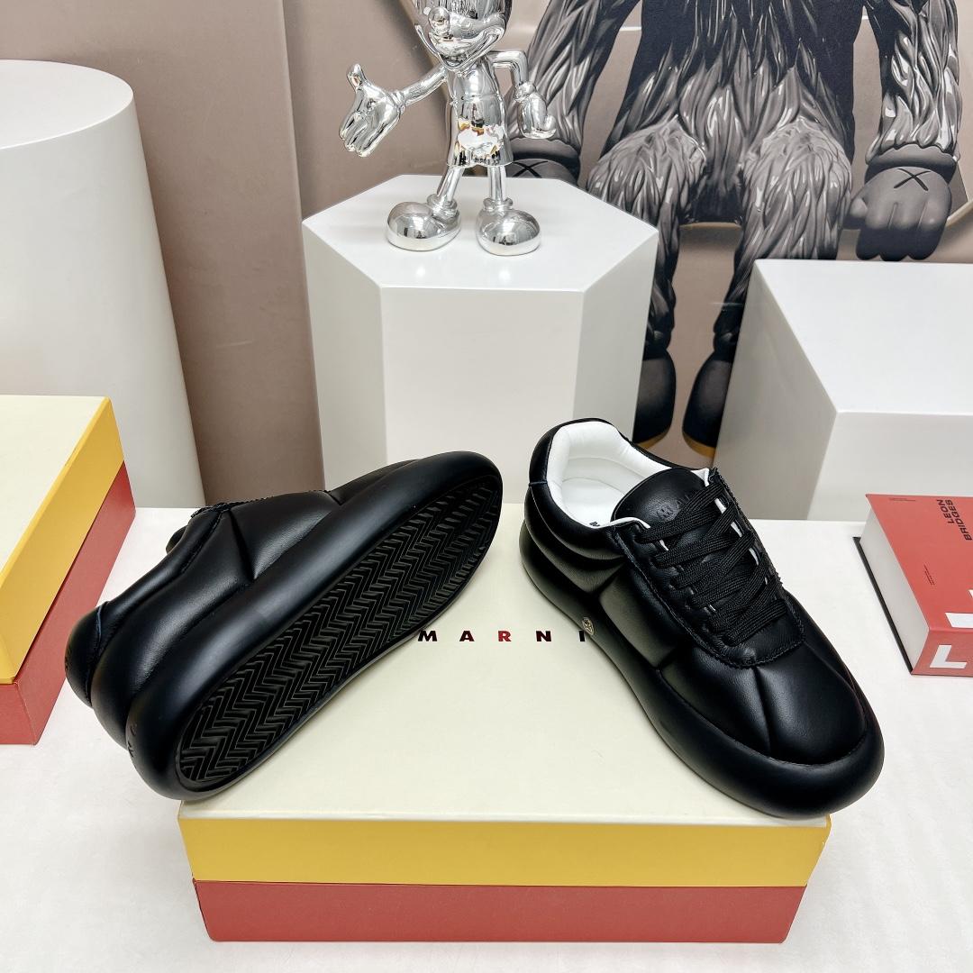 Marni Black Leather Bigfoot 2.0 Sneaker - everydesigner