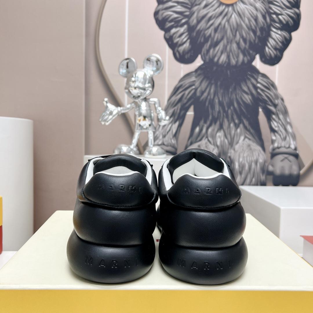 Marni Black Leather Bigfoot 2.0 Sneaker - everydesigner