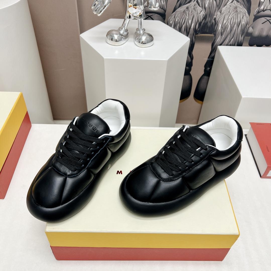 Marni Black Leather Bigfoot 2.0 Sneaker - everydesigner