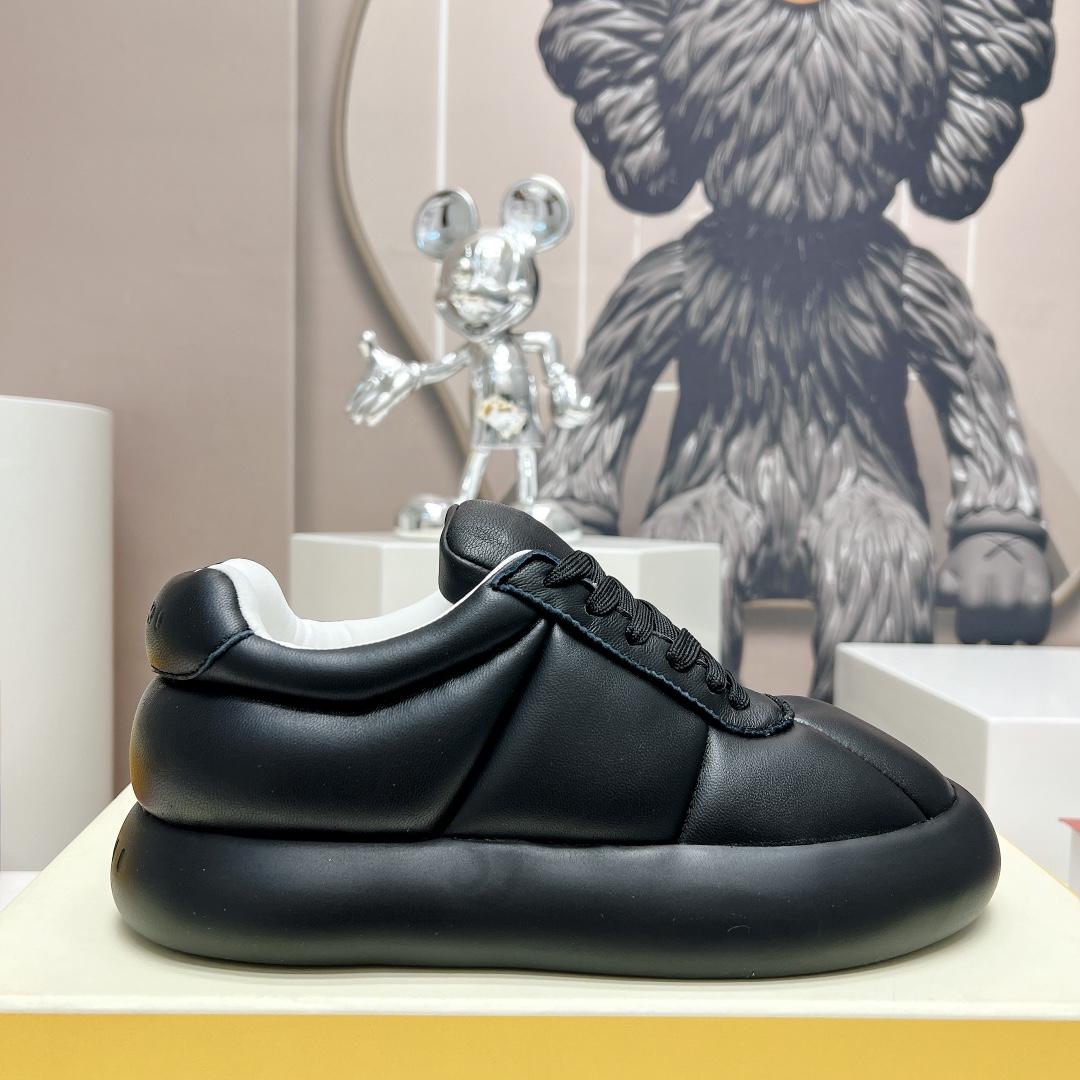 Marni Black Leather Bigfoot 2.0 Sneaker - everydesigner