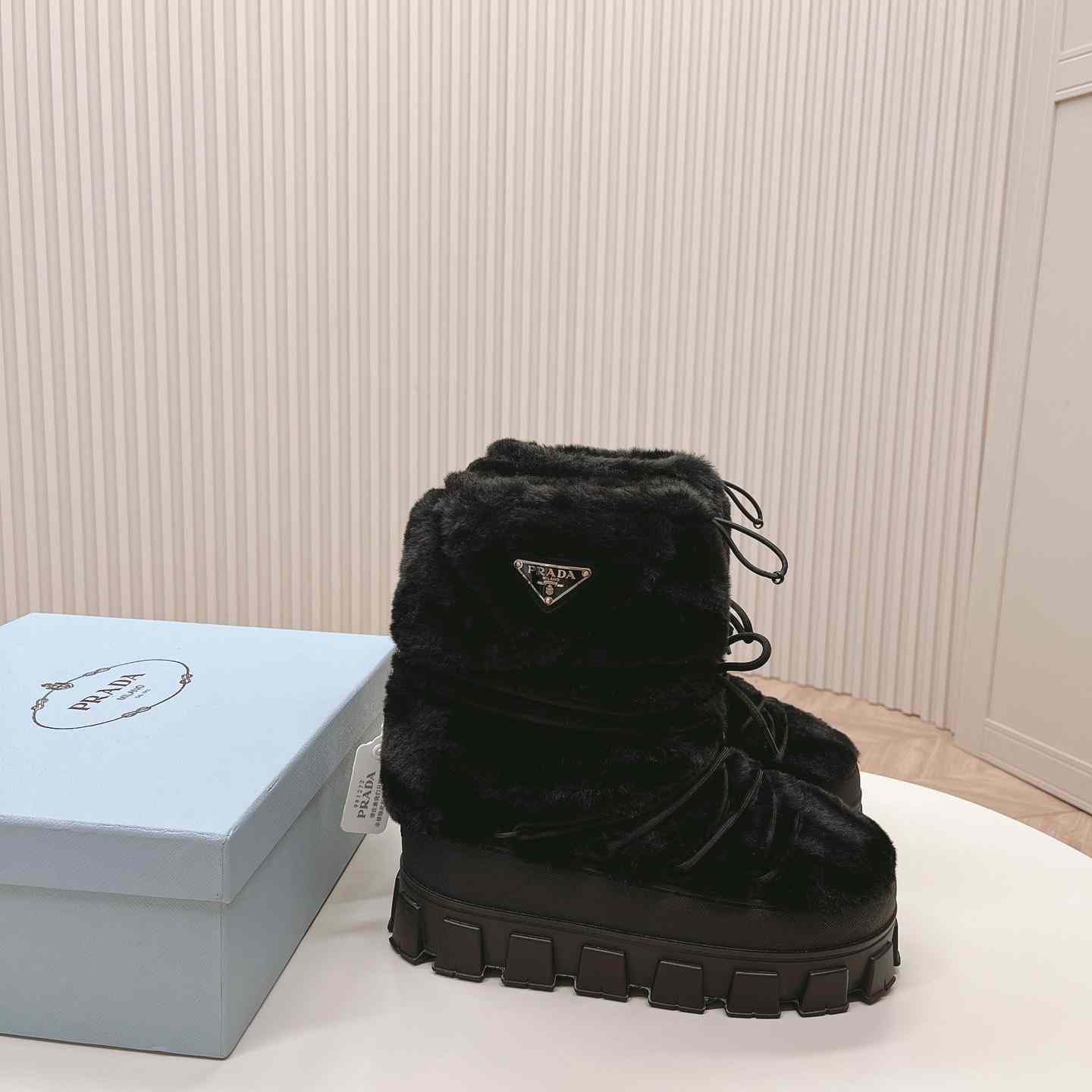 Prada Shearling Apres-ski Boots - everydesigner