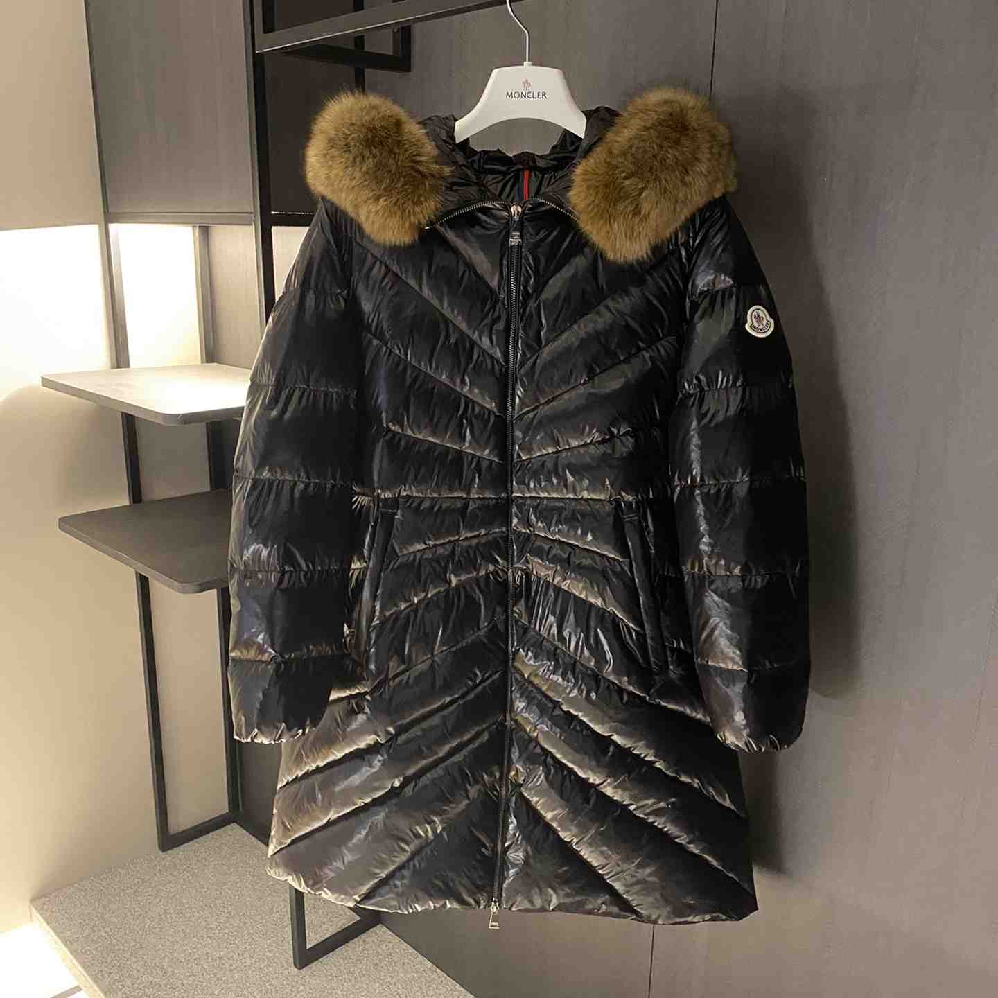 Moncler Chandre Long Down Jacket - everydesigner