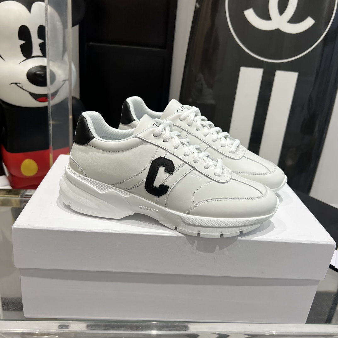 Celine Runner CR-02 Low Lace-up Sneaker In Calfskin - everydesigner