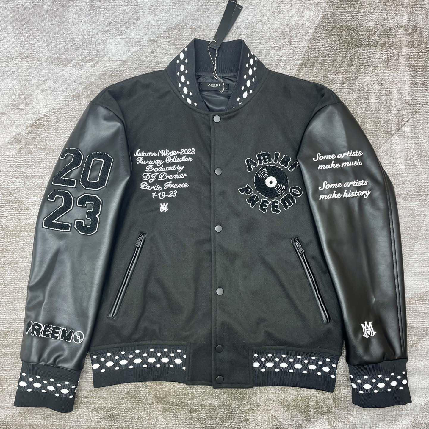 Amiri  Vintage Patch Varsity Bomber Jacket - everydesigner