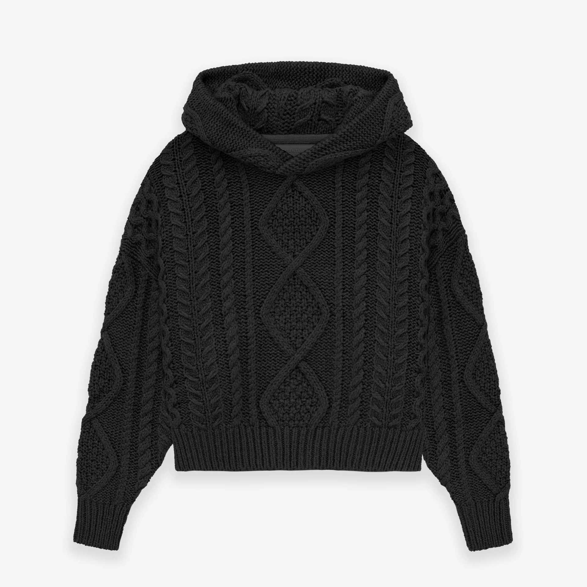 Fear Of God Essentials Cable Knit Hoodie - everydesigner