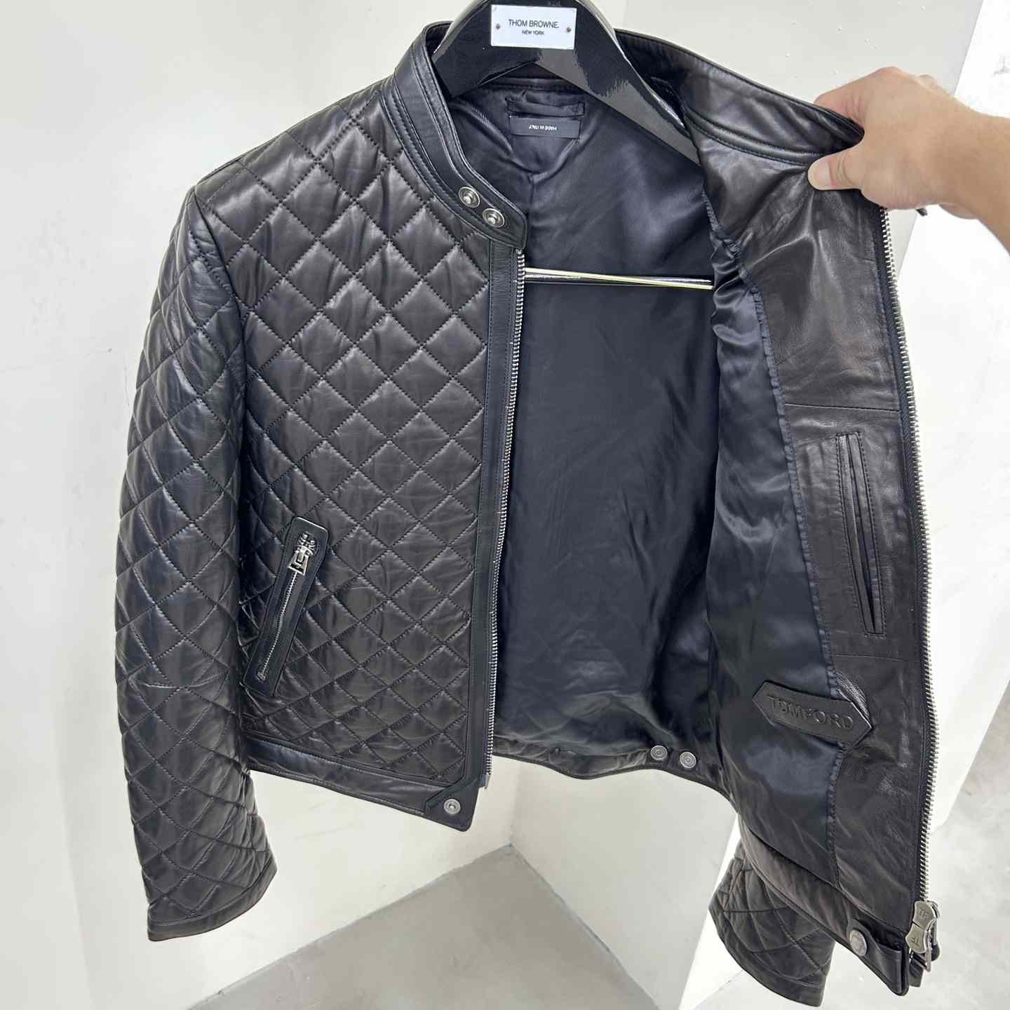 Dior Feather Nappa Quilted Cafe Racer - everydesigner