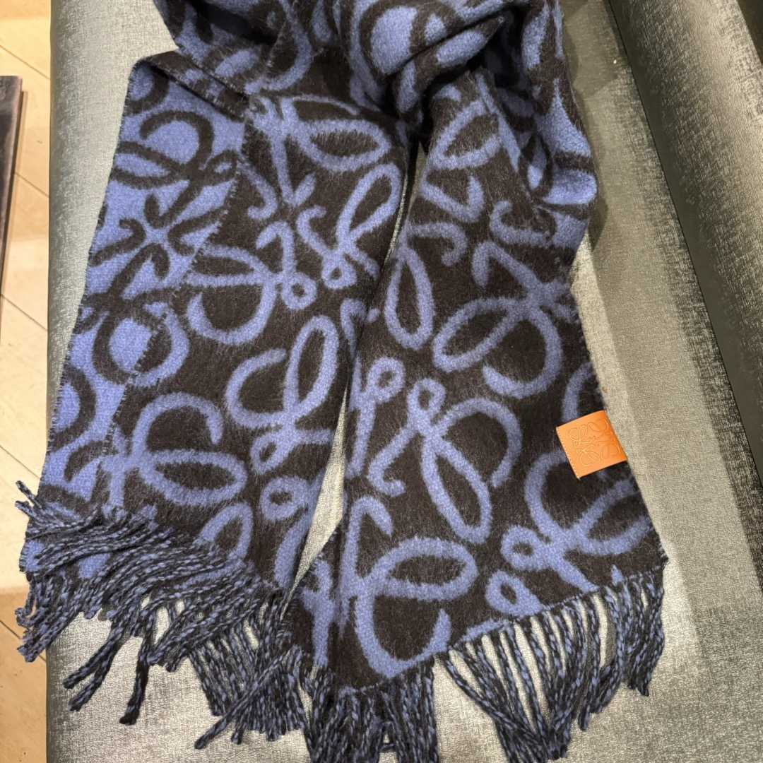 Loewe Anagram Scarf In Alpaca And Wool - everydesigner