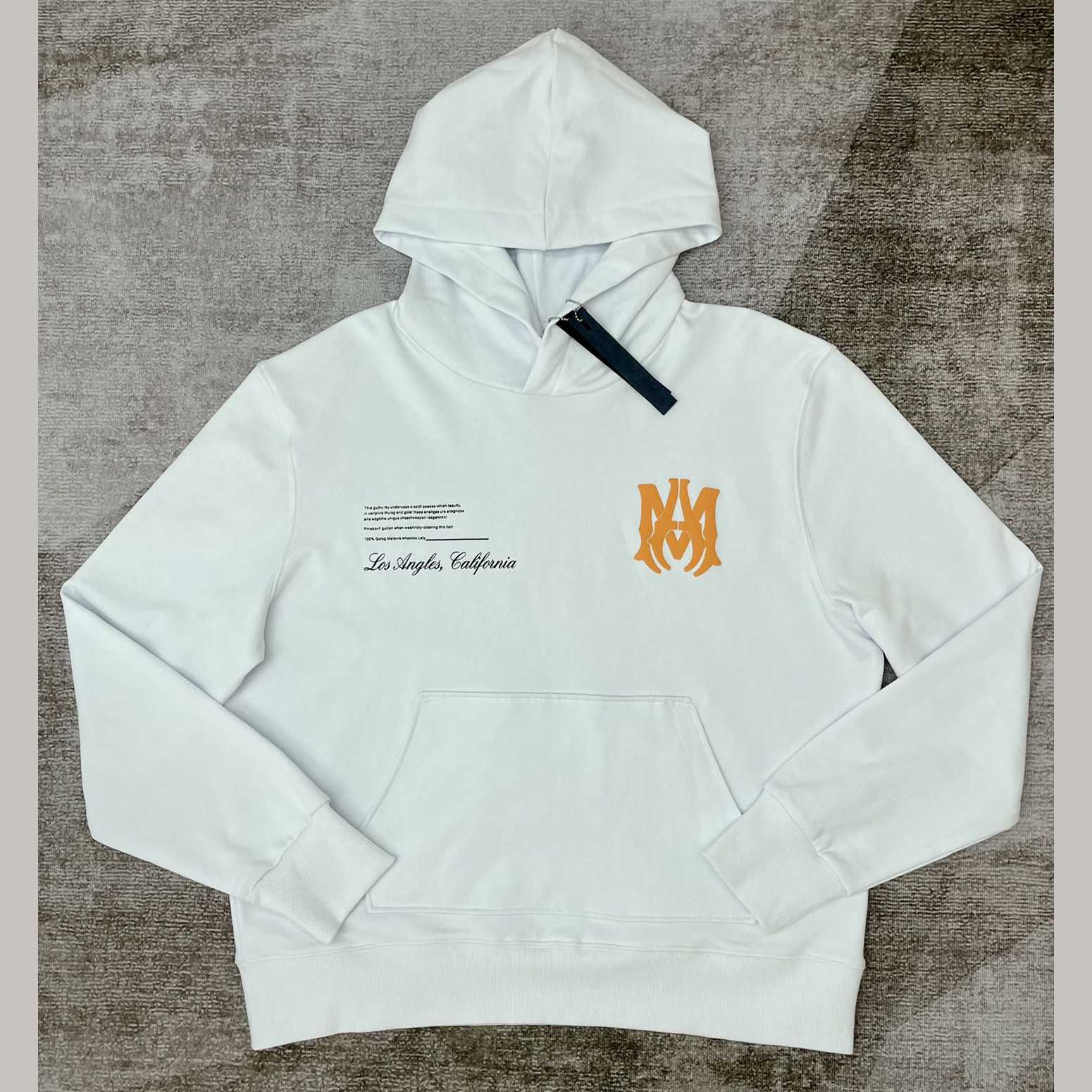 Amiri Military Specs Stencil Hoodie 'White' - everydesigner