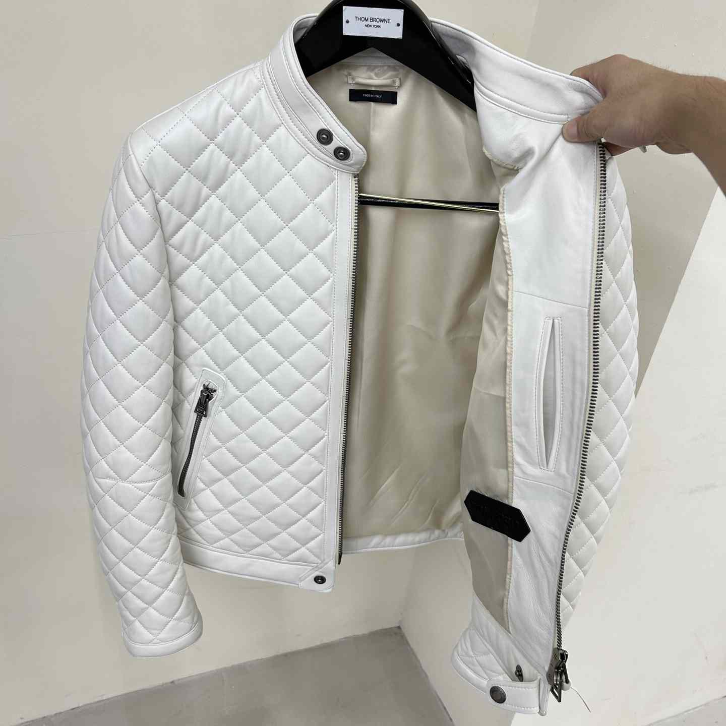 Dior Feather Nappa Quilted Cafe Racer - everydesigner