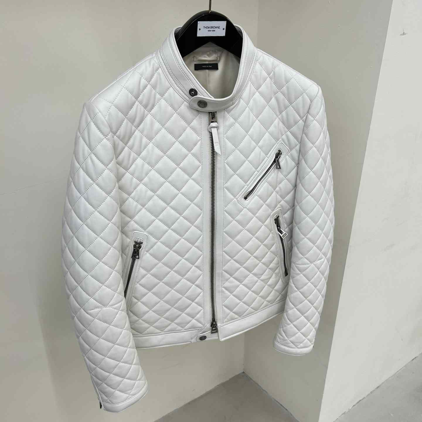 Dior Feather Nappa Quilted Cafe Racer - everydesigner