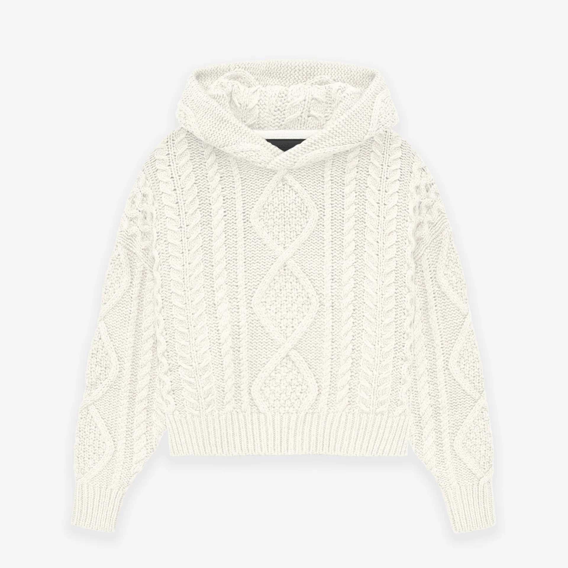 Fear Of God Essentials Cable Knit Hoodie - everydesigner