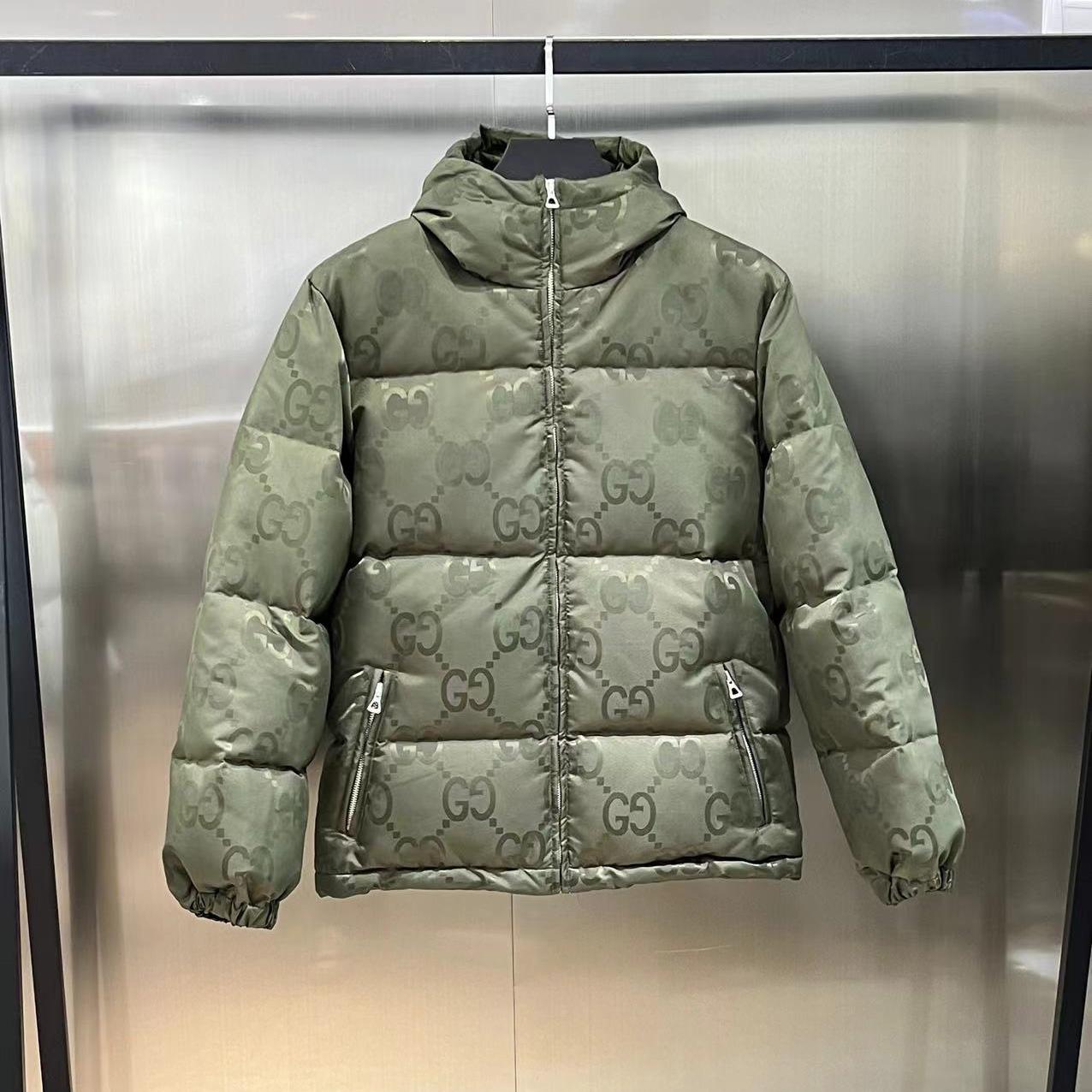 Gucci Jumbo GG Canvas Down Jacket - everydesigner