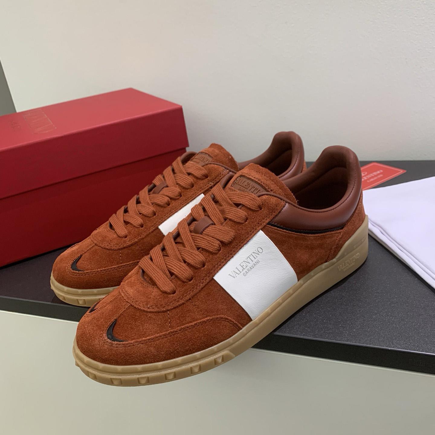 Valenti Upvillage Low Top Sneaker In Split Leather And Calfskin Nappa Leather - everydesigner