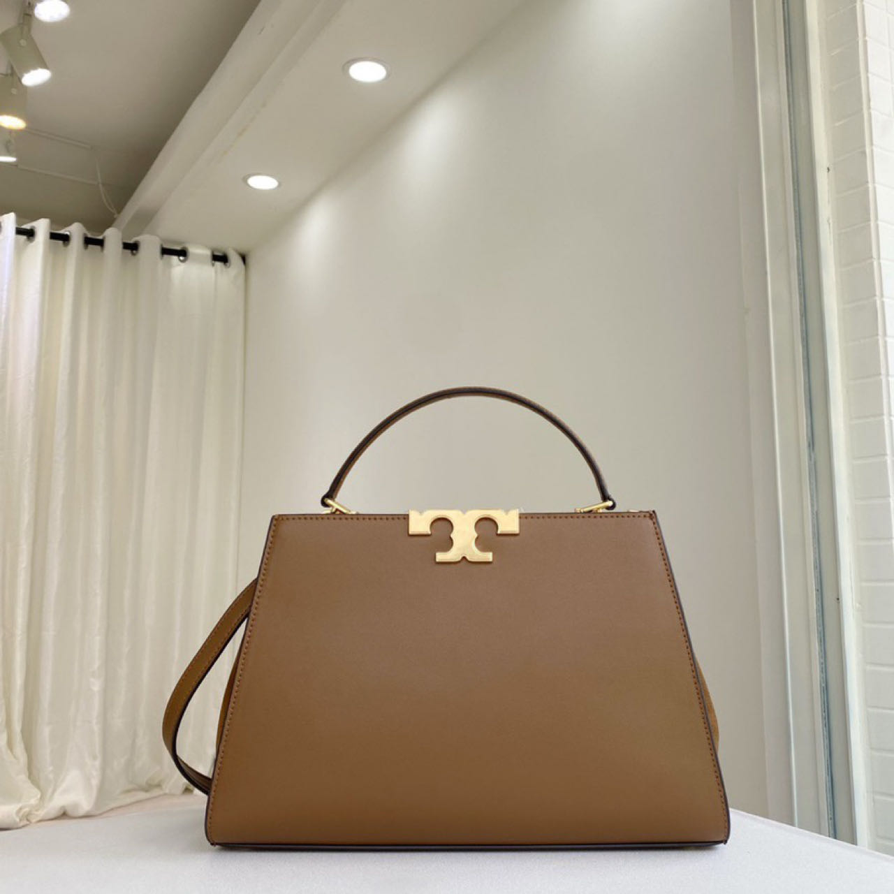 ToryBurch Eleanor Leather Tote Bag   32-22-12cm - everydesigner