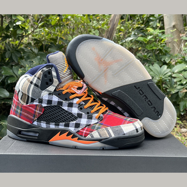 Air Jordan 5 "Plaid" Sneakers    FD4814-008 - everydesigner