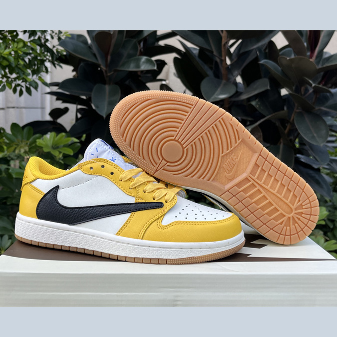 Travis Scott x Air Jordan 1 Low “Canary”  Sneaker   DZ4137-700 - everydesigner