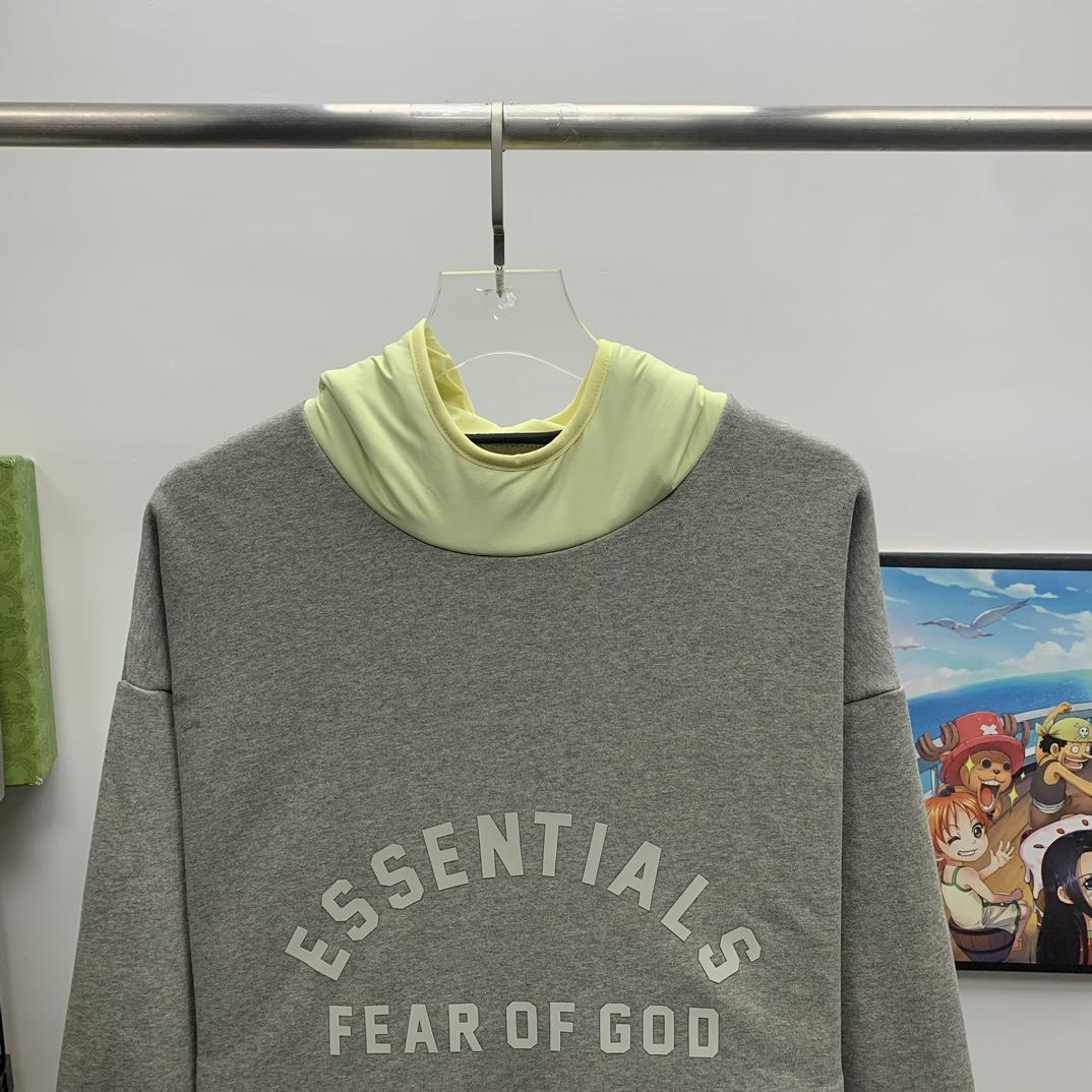 Fear Of God Essentials Logo-print Hoodie - everydesigner