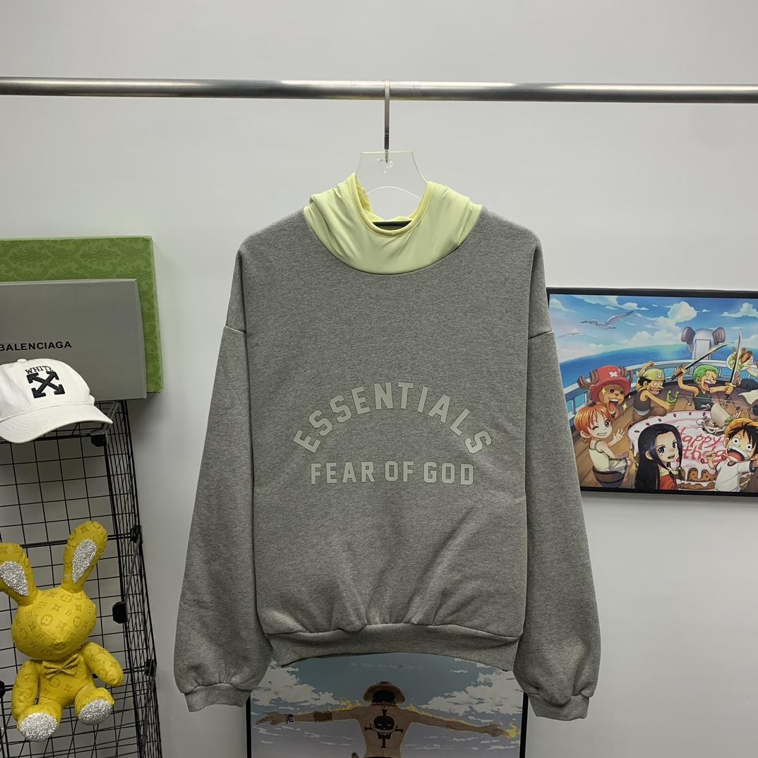 Fear Of God Essentials Logo-print Hoodie - everydesigner