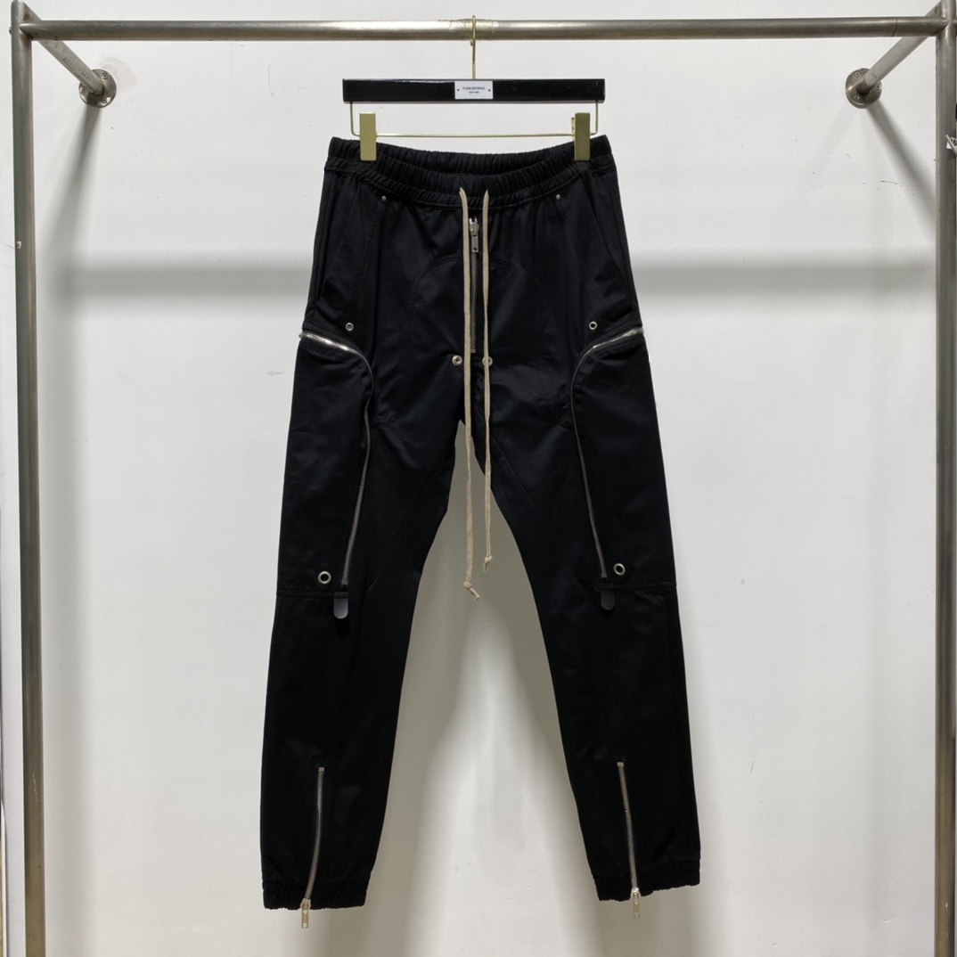 Rick Owens Black Bauhaus Cargo Pants - everydesigner