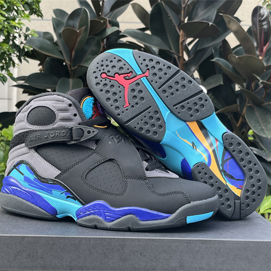 Air Jordan 8 Retro Aqua Sneakers     305381-025 - everydesigner