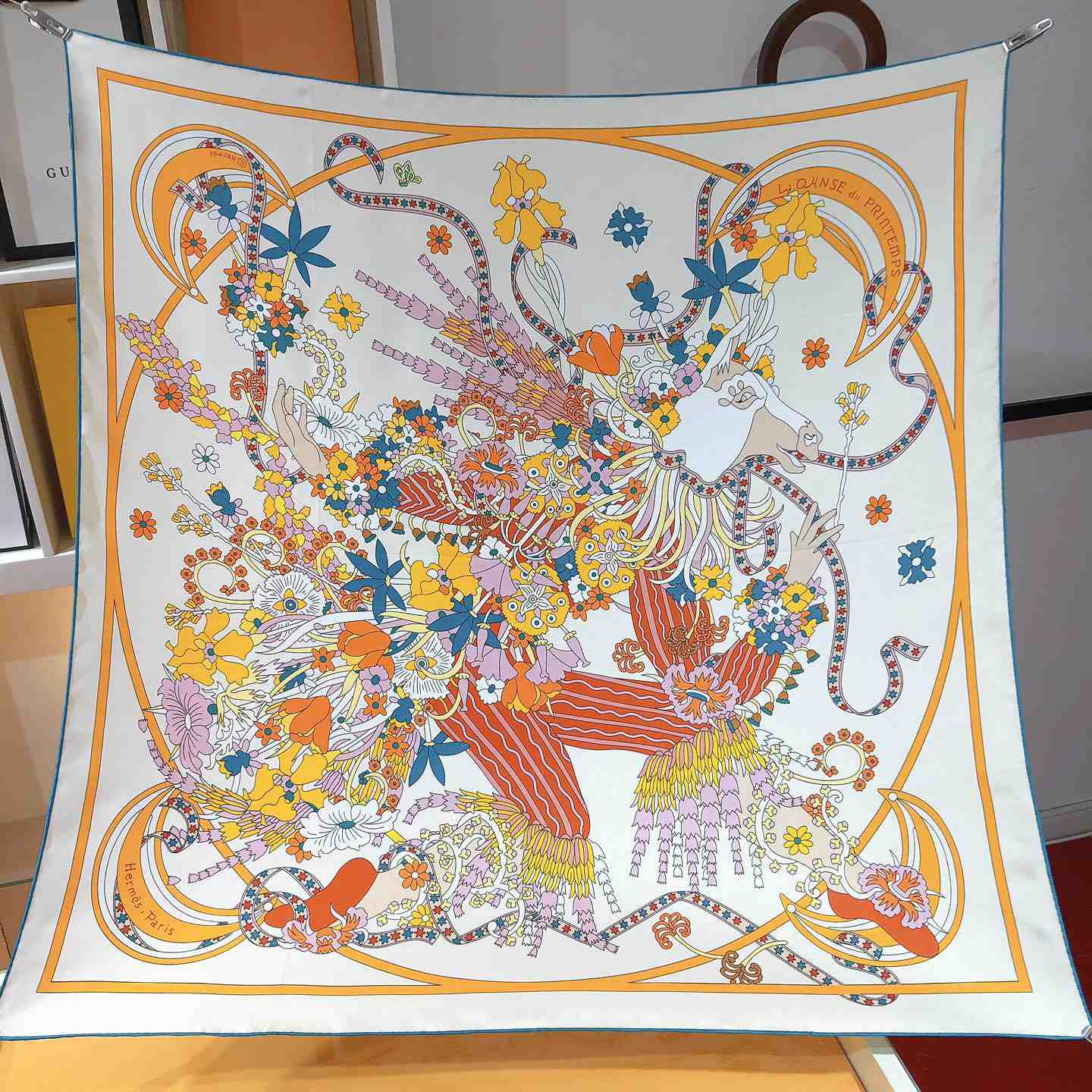 Hermes La Danse Du Printemps Scarf   90cm - everydesigner