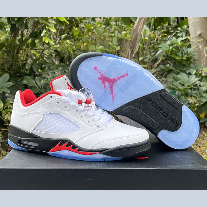 Air Jordan 5 Low “Fire Red” Sneakers    CU4523-100 - everydesigner