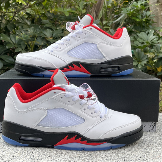 Air Jordan 5 Low “Fire Red” Sneakers    CU4523-100 - everydesigner