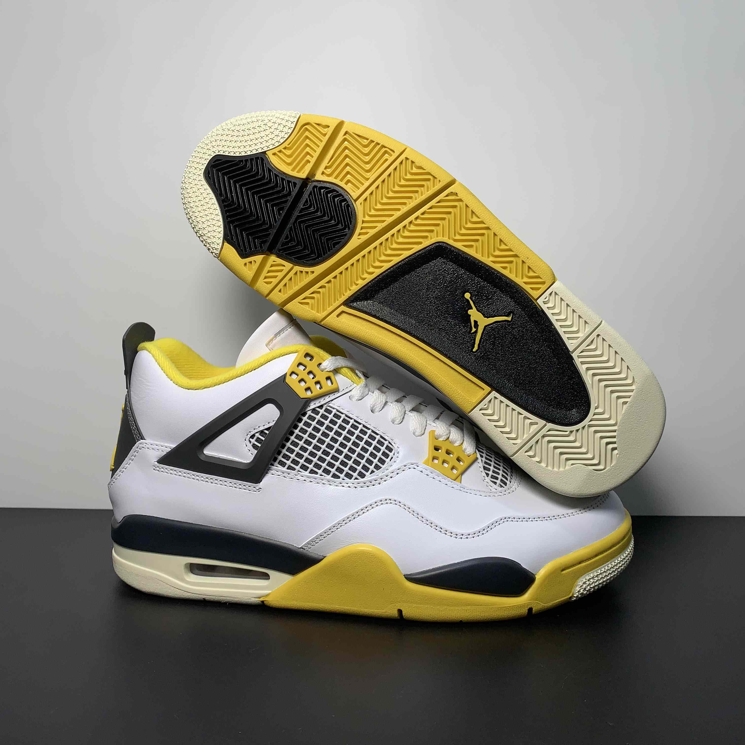 Air Jordan 4 WNNS "Vivid Sulfur" Sneakers     AQ9129-104 - everydesigner