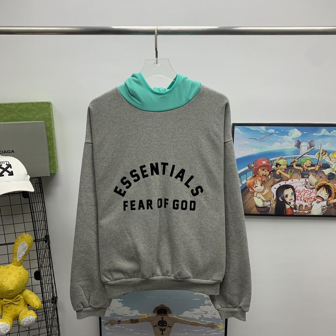 Fear Of God Essentials Logo-print Hoodie - everydesigner