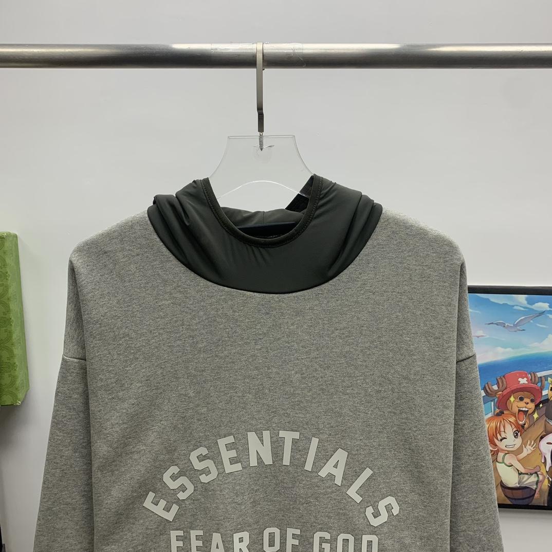 Fear Of God Essentials Logo-print Hoodie - everydesigner