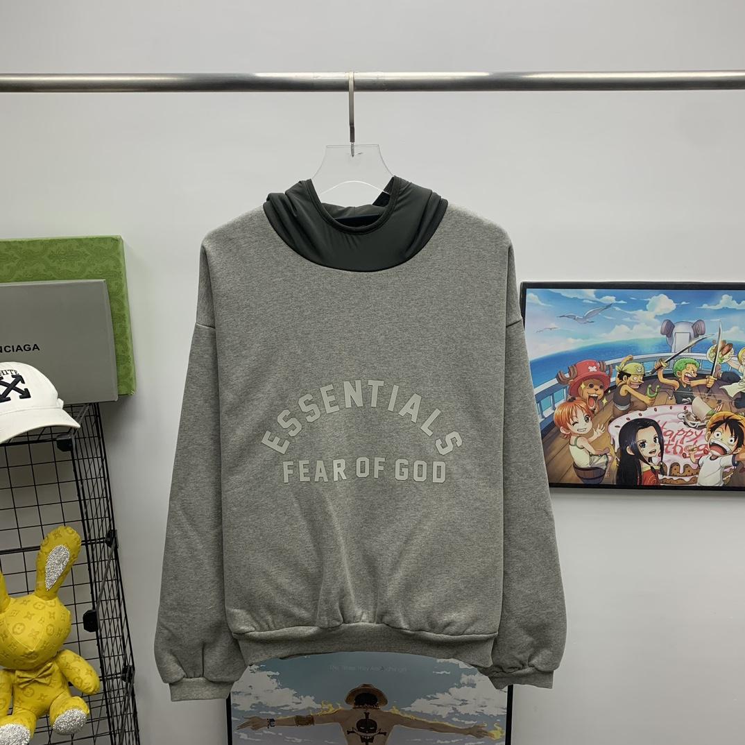 Fear Of God Essentials Logo-print Hoodie - everydesigner