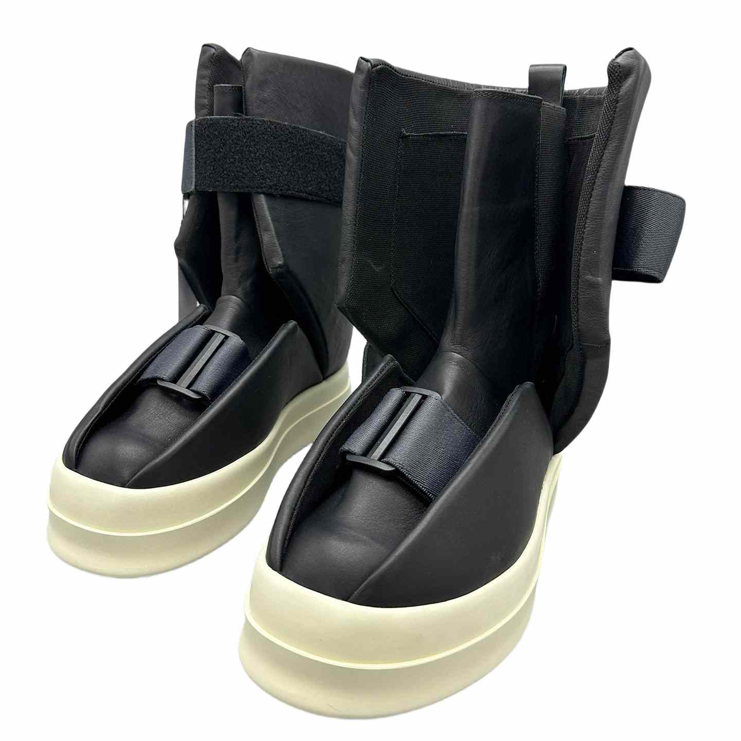 Rick Owens Splint Leather High-top Sneakers - everydesigner