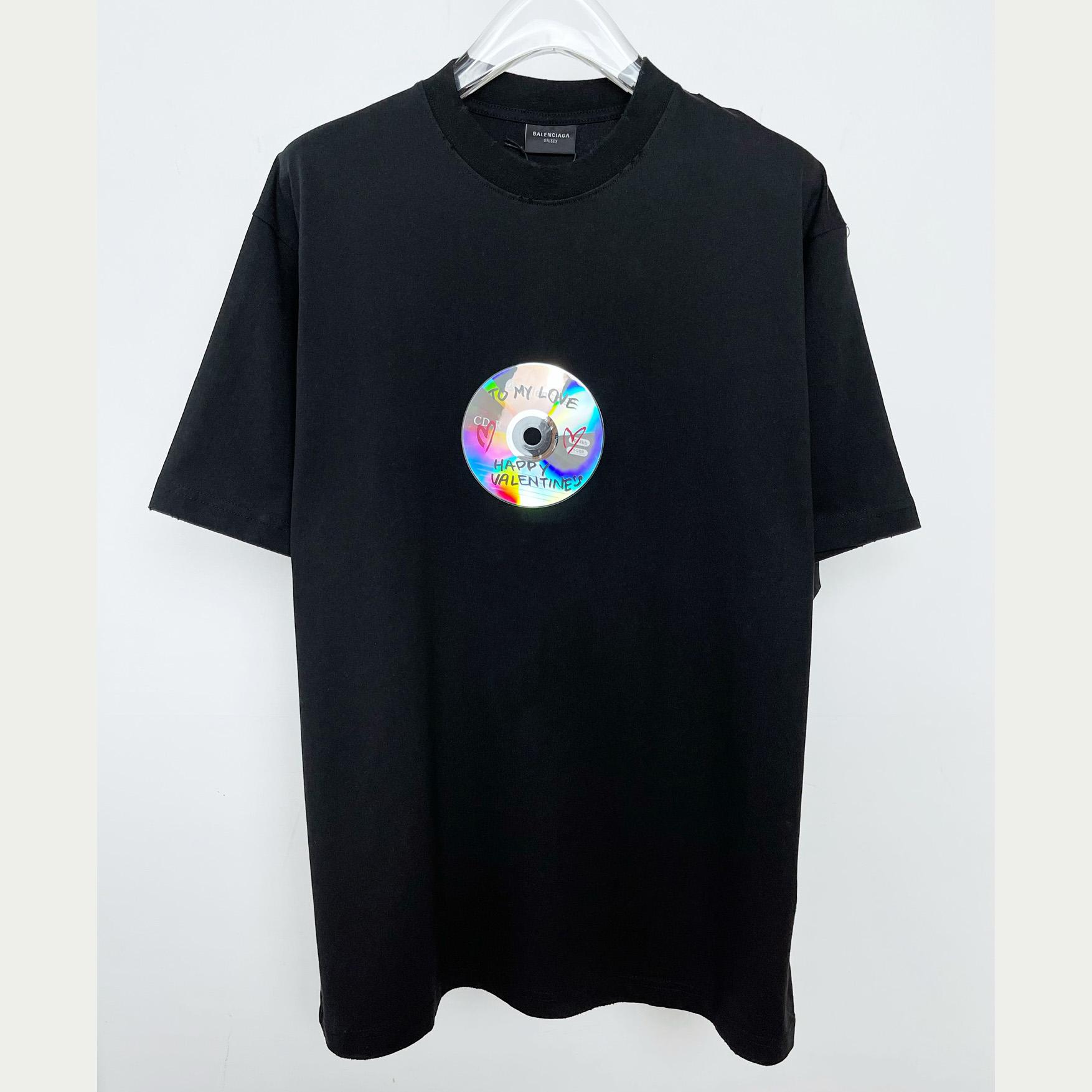 Balenciaga To My Love T-Shirt In Black - everydesigner